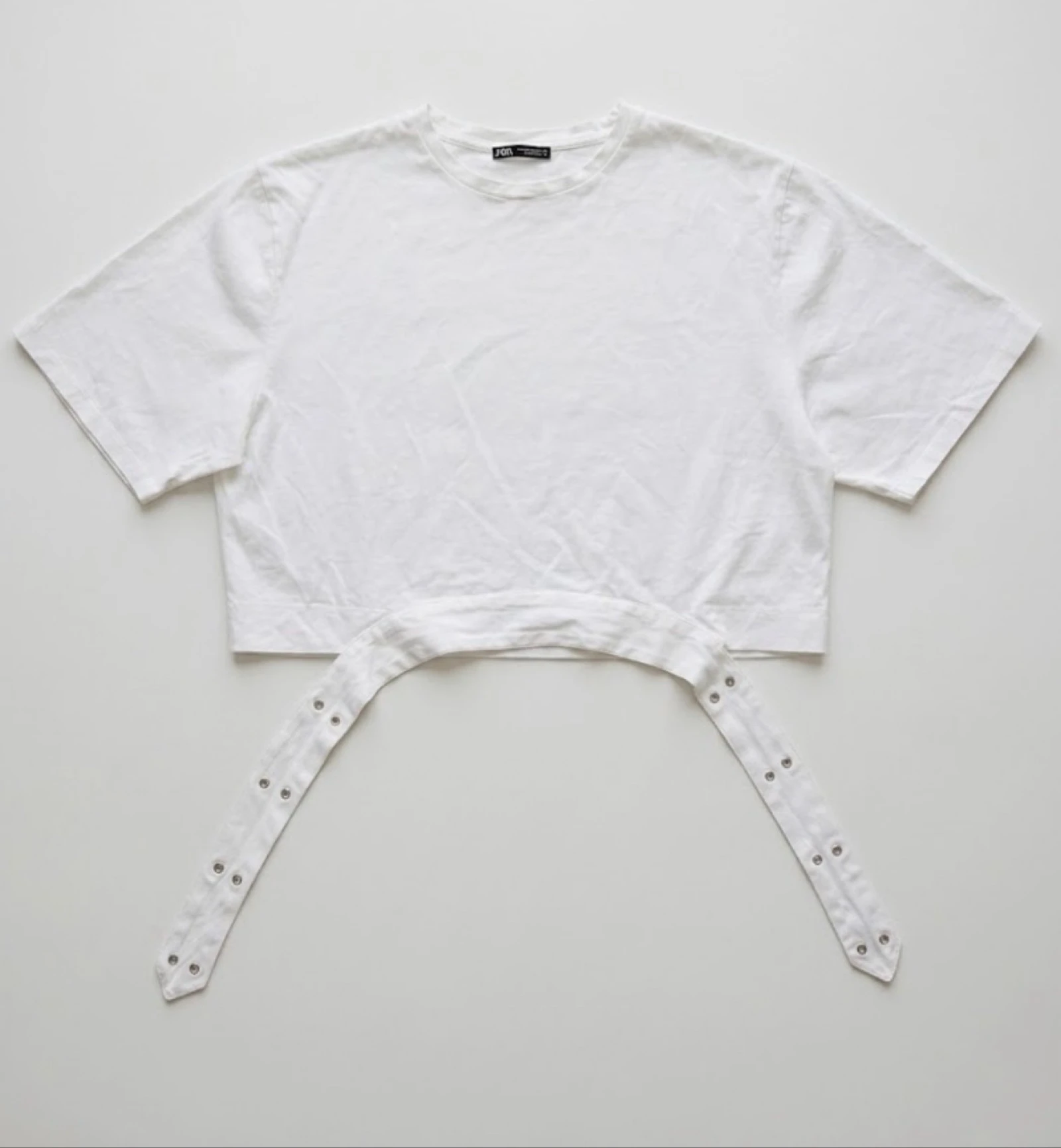 Top Cropped M / T-shirt Branca Cropped Zara M – photo 2
